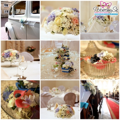 ciasteczkowy ślub ciasteczkowe wesele kwiaty